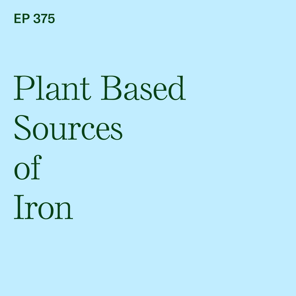 #375: Plant Based Sources of Iron